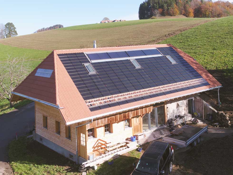 Sanierung Zweifamilienhaus mit Solarthermie